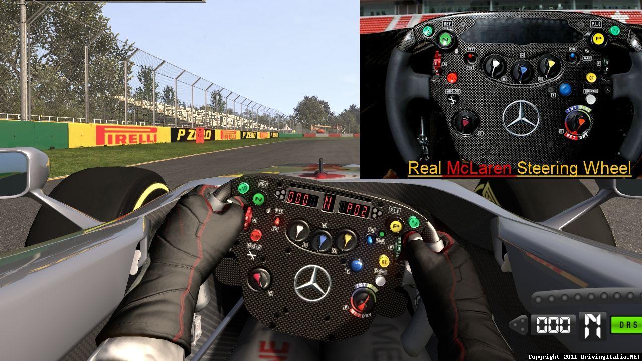 F1 2011 VENOM McLaren Steering Wheel HD Update