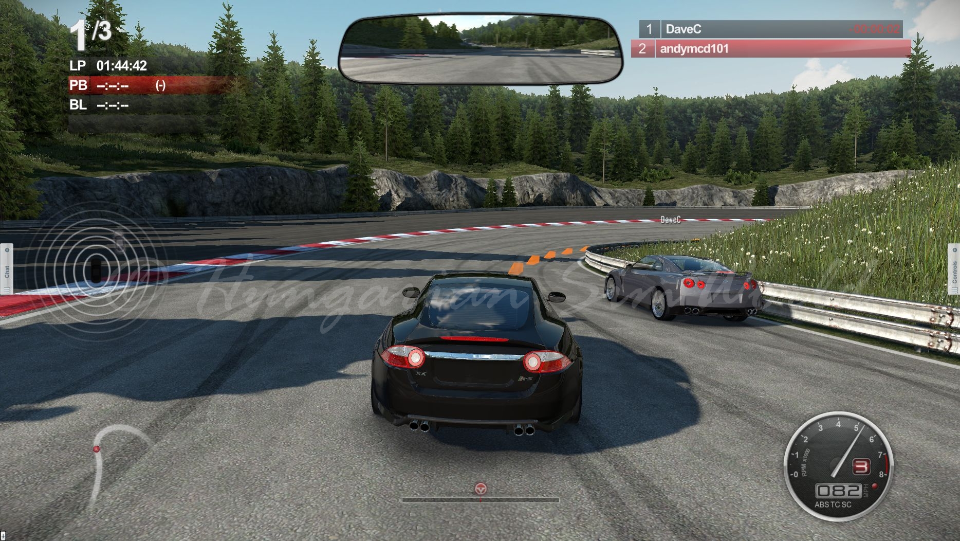 2008 Jaguar XKR-S and 2008 Nissan GT-R - New HUD